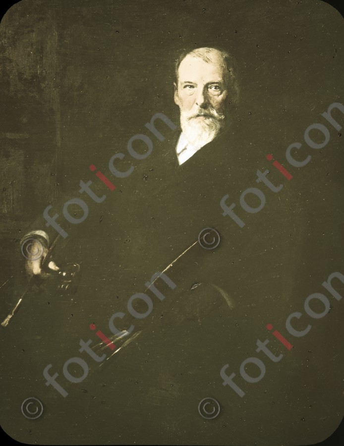 Portrait von Oswald Achenbach ; Portrait of Oswald Achenbach - Foto foticon-600-simon-duesseldorf-340-011.jpg | foticon.de - Bilddatenbank für Motive aus Geschichte und Kultur